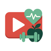 generate a video icon focused on health  wellness videos-1