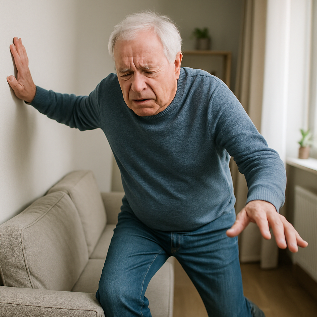 photographic This picture needs to represent balance difficulties condition human realistic-1