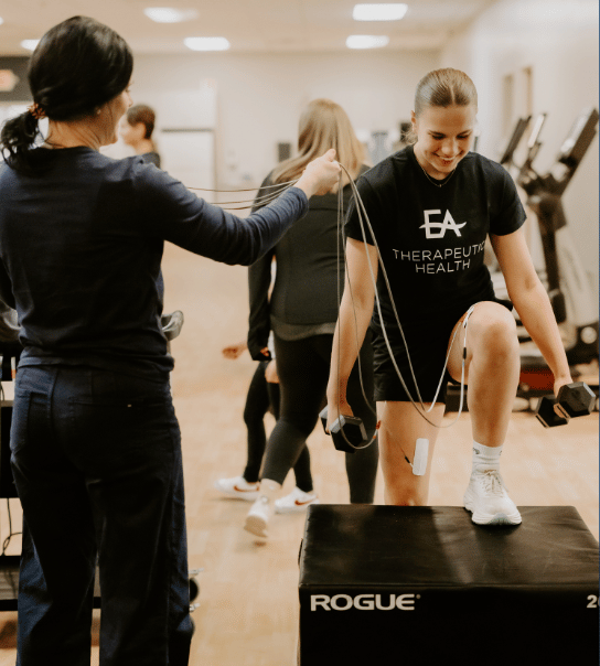 Health programs and classes client doing Neubie program